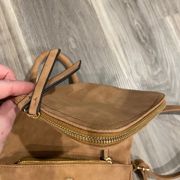 Saddle tan backpack purse - Picture 5 of 6